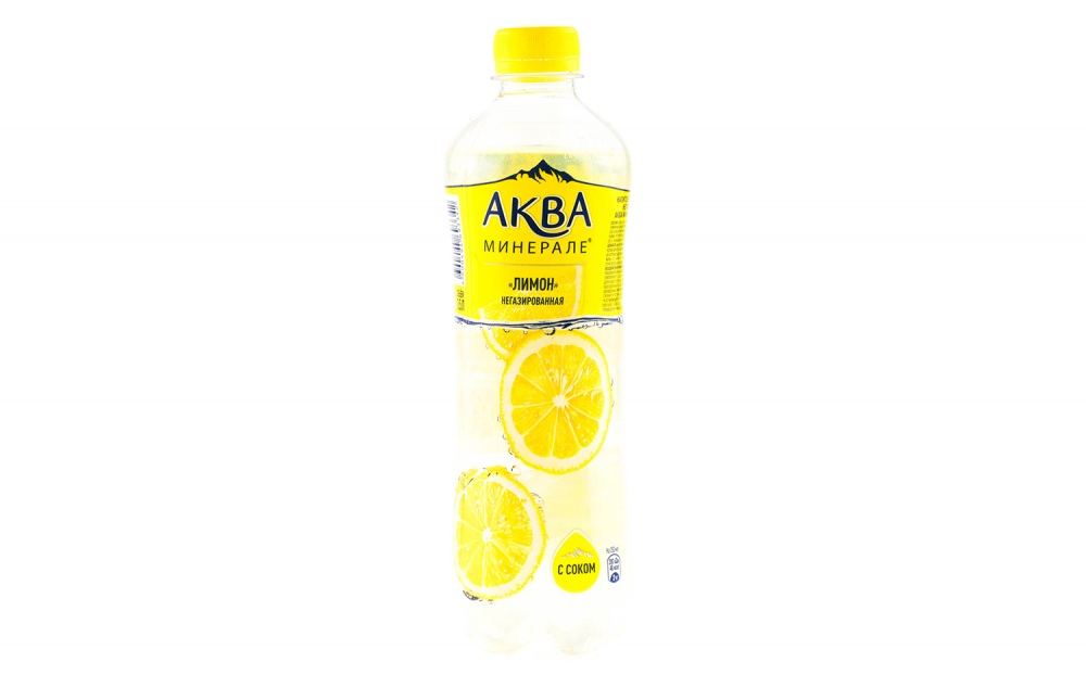 Вода АКВА МИНЕРАЛЕ плюс лимон негазированная 0.5л