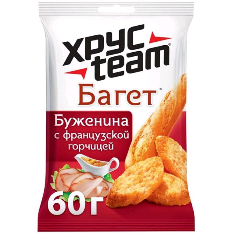 Сухарики Хрусteam багет буженина с французской горчицей, 60 г. Хрусteam багет буженина с французской горчицей, 60 г. Сухарики Хрустим багет лобстер 45г. Хрусteam багет буженина.