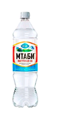 Вода минеральная МТАБИ Нагутская-26 лечебно-столовая газированная 1.25л ПЭТ