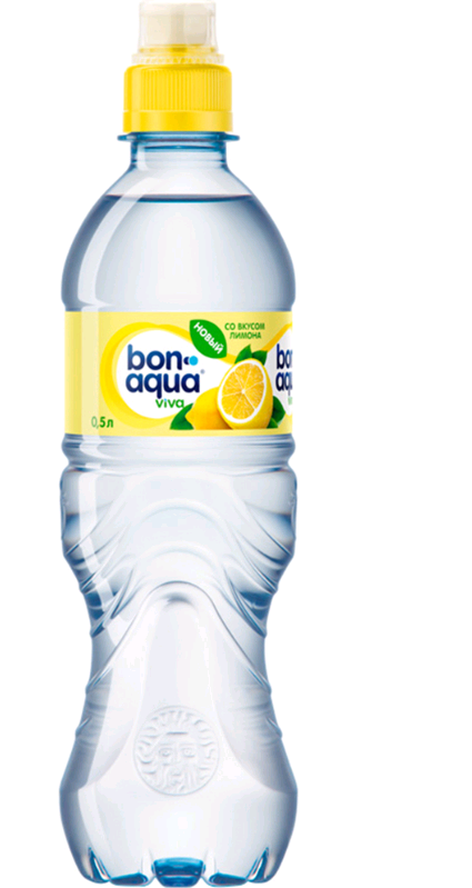 Вода питьевая БОН АКВА вива лимон 0.5л