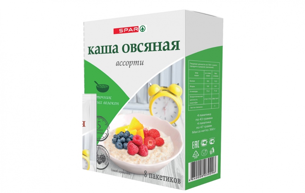 Каша овсяная в spar