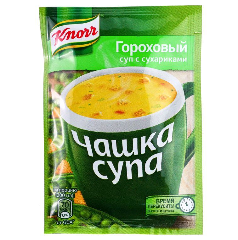 Knorr чашка супа куриный суп с сухариками