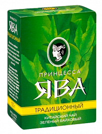 Чай ПРИНЦЕССА ЯВА Традиц зеленый листовой 100гр