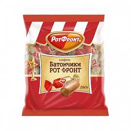 Конфеты шоколадные БАТОНЧИКИ 250г РОТ-ФРОНТ