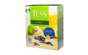 Чай TESS Лайм зеленый с добавками 100 пакетиков
