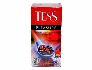 Чай TESS Pleasure черный шиповник яблоко 25*1.5г 37.5гр