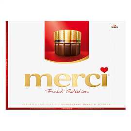 Набор шоколадных конфет MERCI ассорти 250гр