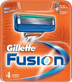 Кассеты GILLETTE Fusion 4шт