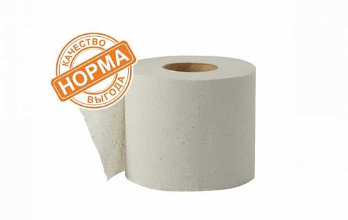 Туалетная бумага  НОРМА 1слойная 1 рулон на втулке