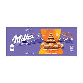 Шоколад МИЛКА молочный начинка карамель/цельный фундук 300гр