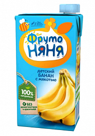 Сок ФРУТОНЯНЯ банан с мякотью 0,5л