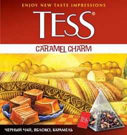 Чай TESS Caramel Charm черный с карамелью 1.8г*20пир 36гр