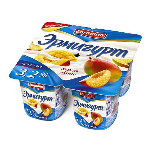 Продукт йогуртн ЭРМИГУРТ перс/манго 3.2% 100гр
