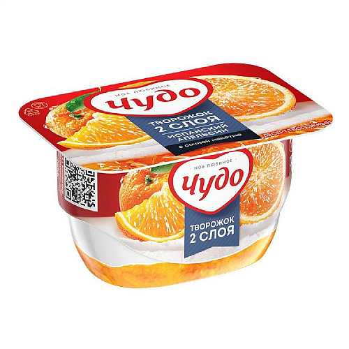 Десерт твор ЧУДО 4.2% апельсин 100гр
