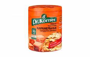 Хлебцы Dr.Korner кукурузно-рисовые карамель 90гр