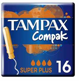 Тампоны TAMPAX Compak Super Plus Duo с аппликатором*16