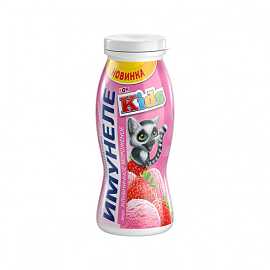 Напиток кисломолочный ИМУНЕЛЕ KIDS вкус клубничное мороженое 100гр