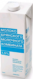 Молоко БРЯНСКИЙ МК 1.5% ультрапастеризованное 975мл