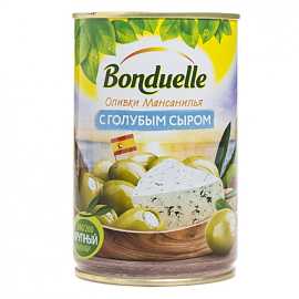 Оливки BONDUELLE с голубым сыром ж/б 314мл