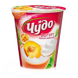 Йогурт ЧУДО 2.5% перс-марак 290гр стак