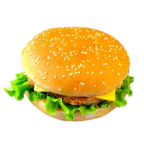 Гамбургер с мясной котлетой 1шт