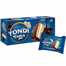 Печенье TONDI Choco Pie глазированное 180гр