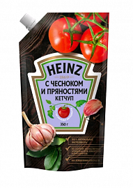Кетчуп HEINZ с чесноком и пряност м/у 350гр