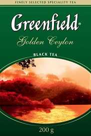 Чай ГРИНФИЛД Golden Ceylon черный листовой 200гр
