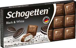 Шоколад SCHOGETTEN темный/белый печенье/какао 100гр