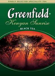 Чай ГРИНФИЛД Kenya Sunrise черный листовой 100гр