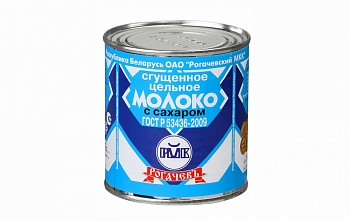 Молоко сгущенное ГОСТ 8.5% Рогачев 380гр