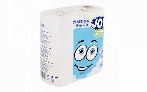 Туалетная бумага JOYeco 2слойная 4рулона белая