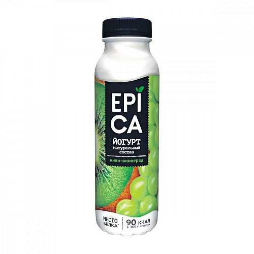 Йогурт EPICA киви-виноград 2.5% пит 290гр